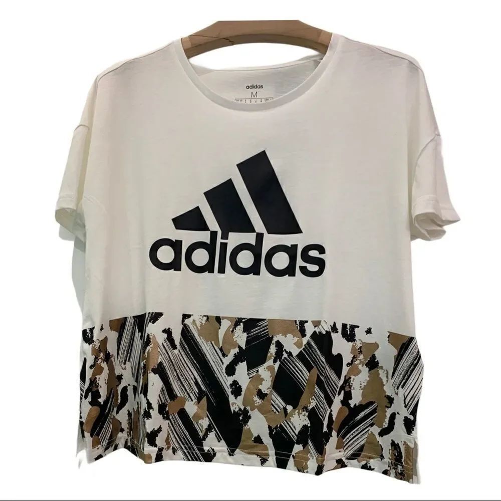 Adidas Oversized Cropped Tee - Picture 3 of 7